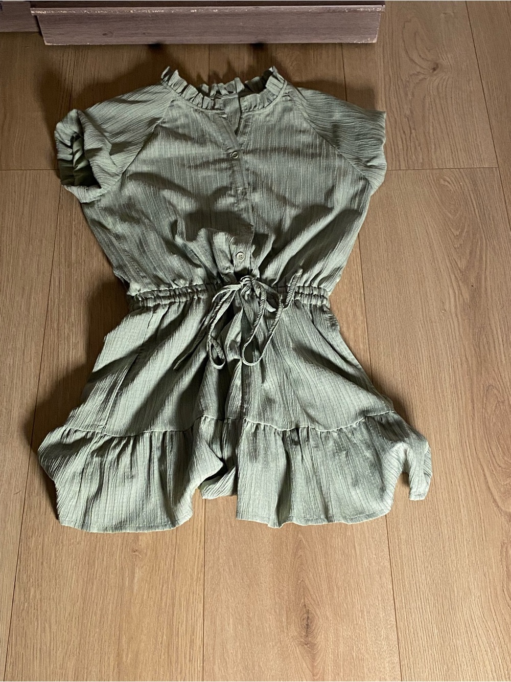 Sage Breeze Ruffle Romper 🌿✨